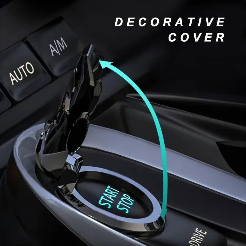 Car Engine Push Start Button Cover