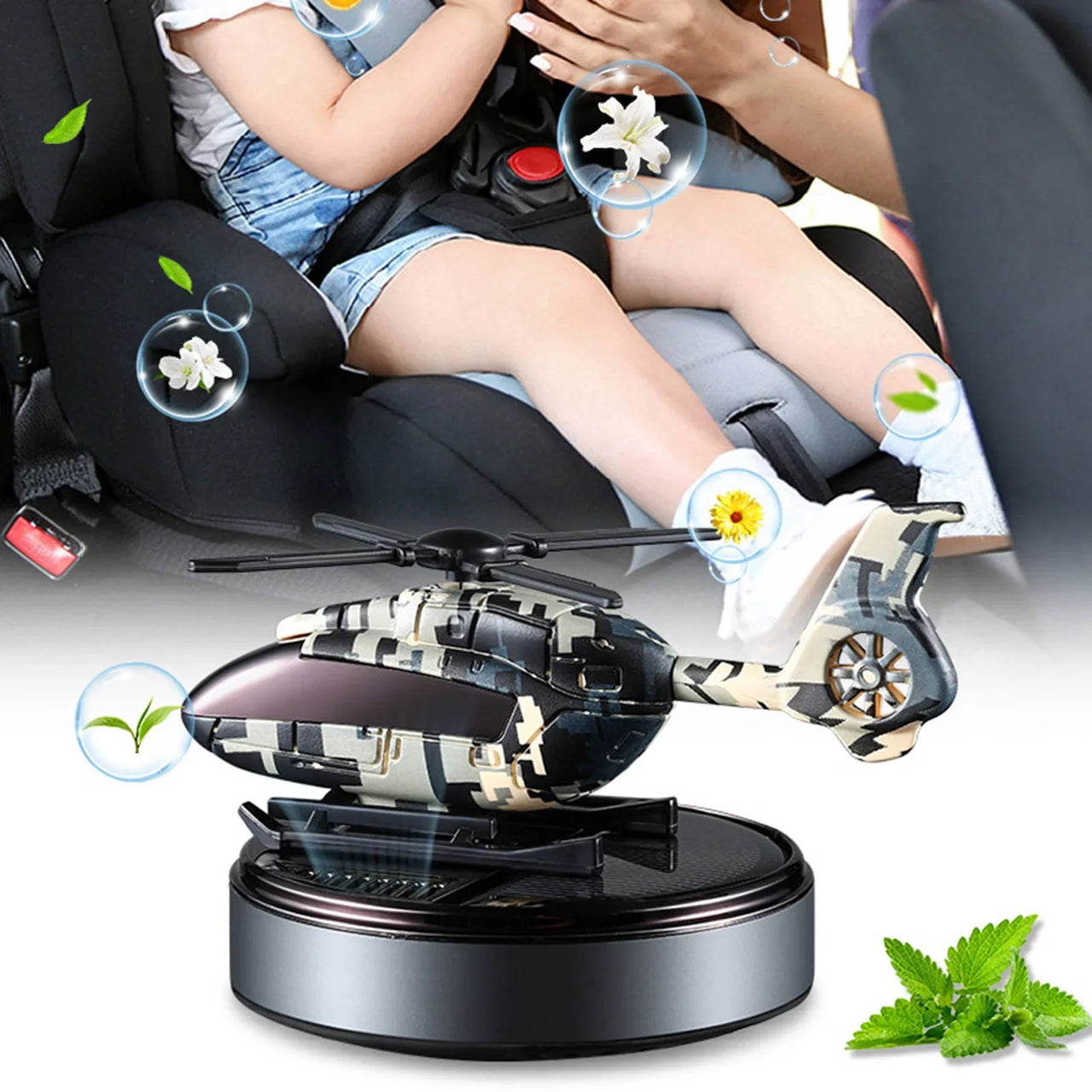 Car Solar Helicopter Fragrance Diffuser Air Freshener