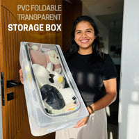 Thumbnail for Dustproof Foldable Transparent Storage Box for Shoes, Toys, Clothes, Books