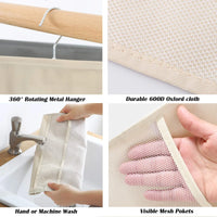 Thumbnail for Double Sided Closet Hanging Organizer