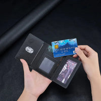Thumbnail for Leather Magnetic Wallet Card Holder For All Phone Models