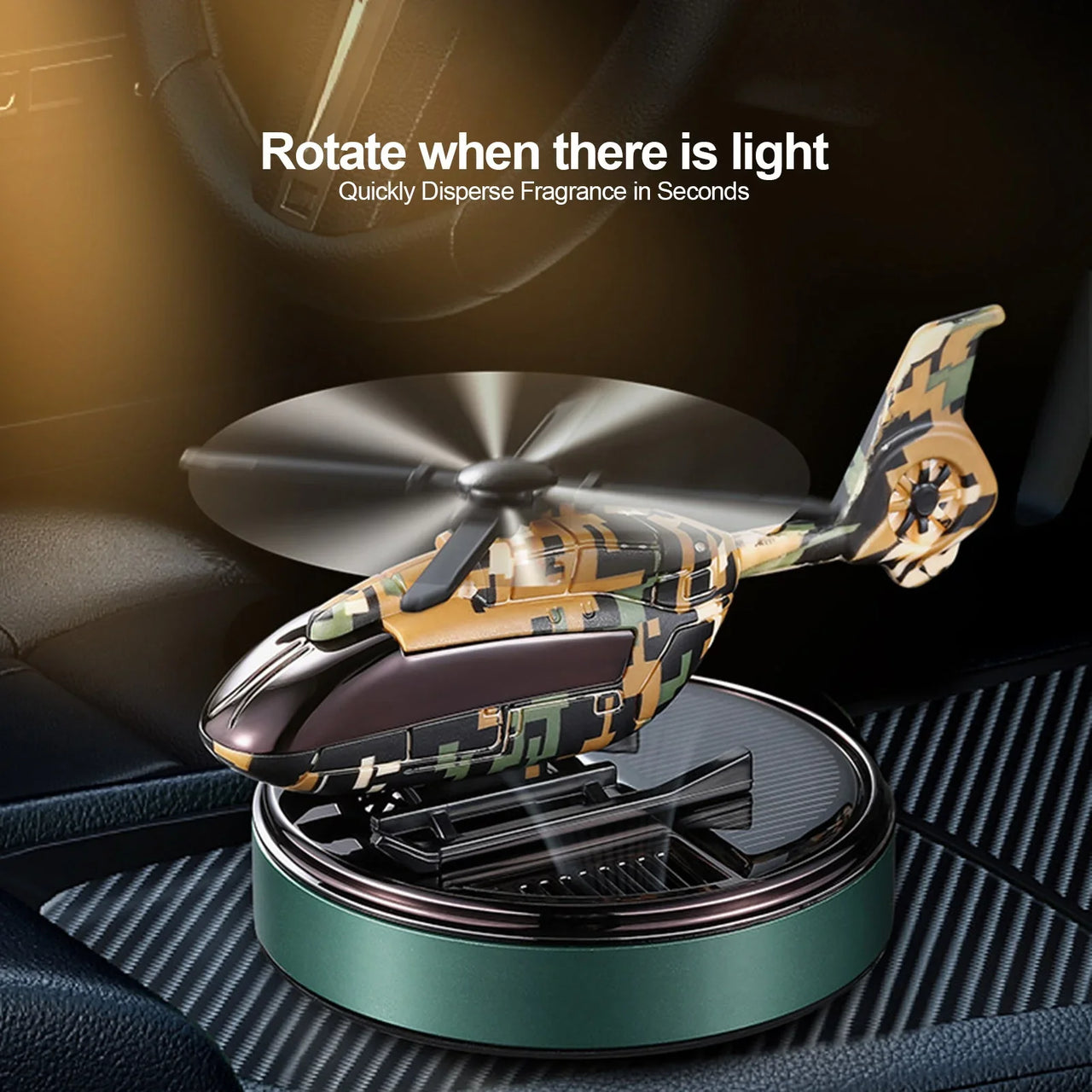 Car Solar Helicopter Fragrance Diffuser Air Freshener