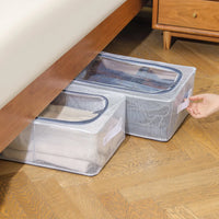 Thumbnail for Dustproof Foldable Transparent Storage Box for Shoes, Toys, Clothes, Books