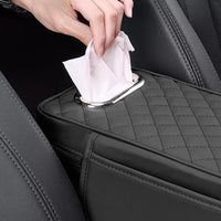 Thumbnail for Car Armrest Cushion With Tissue Box & Storage Pocket For Toyota Honda Suzuki Kia Hyundai & More